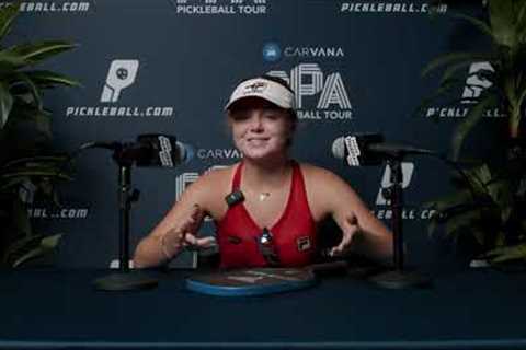 Anna Leigh Water - Women's Singles Semi Winner - Post Match Interview