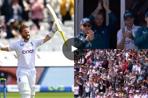 ENG vs IRE [WATCH]: Ben Duckett receives a standing ovation from the crowd and teammates after a..