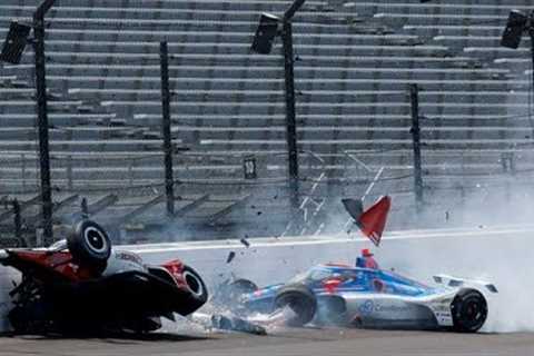 Kathrine Legge and Stefan Wilson MASSIVE CRASH - 2023 Indy 500 practice