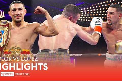 Taylor loses unbeaten record! 😲  Josh Taylor vs Teofimo Lopez HIGHLIGHTS!