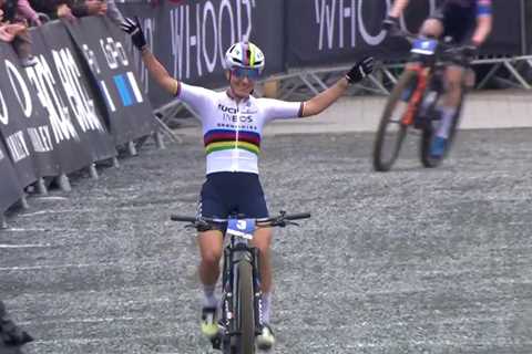 Pauline Ferrand-Prevot delivers first World Cup win in Leogang with victory at Cross-Country Short..