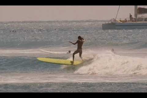 Surfing in Honolulu, Hawaii