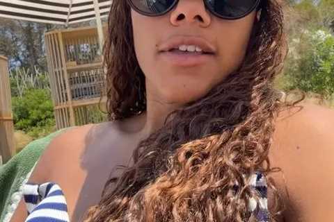 Arsenal and England legend Alex Scott stuns in bikini on Ibiza holiday as fans brand her ‘so..