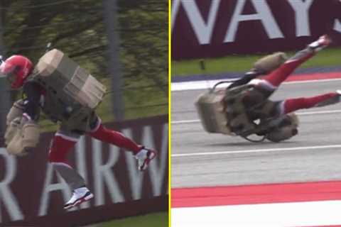 Stuntman involved in nasty jetpack crash at Austrian Grand Prix ahead of Formula 1 race