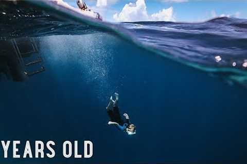 5 YR OLD FREE DIVES THE BLUE HOLE!! /// WEEK 105 : Great Blue Hole, Belize