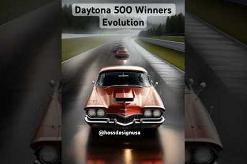 Daytona 500 Winners Evolution #shorts #shortvideo