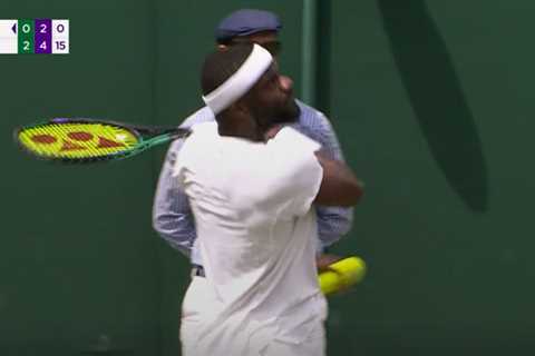 Watch US ace Frances Tiafoe’s epic Wimbledon meltdown as he smashes racquet and is punished for..