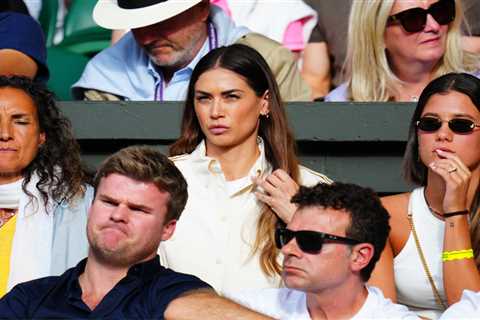 Matteo Berrettini’s Wag Melissa Satta steals the show on Centre Court as Wimbledon fans call..