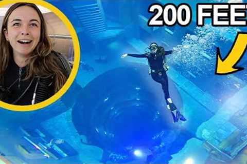 DIVING IN THE WORLD''S DEEPEST POOL!!