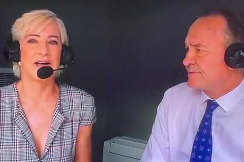 Watch Wimbledon commentator and tennis legend fight back tears as star wins epic clash after ‘going ..