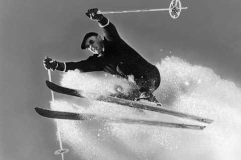 Vintage Photo Emerges Of Legendary Skier Alf Engen Riding One Of World's First Chairlifts