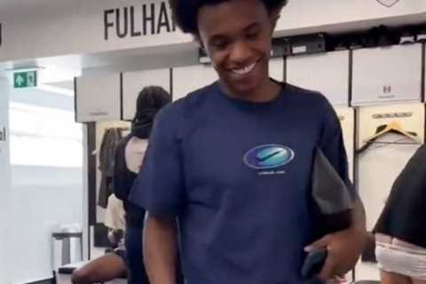 Willian’s emotional Fulham transfer return spoiled by ‘cracking’ wardrobe malfunction in dressing..