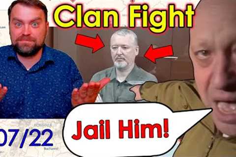 Update from Ukraine | Girkin (Strelkov) Jailed | Ruzzian Clans eat each other | Milirary map Review