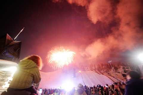 Skiing and Winter Fireworks