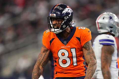 Denver Broncos WR Tim Patrick has torn his Achilles; out for the year