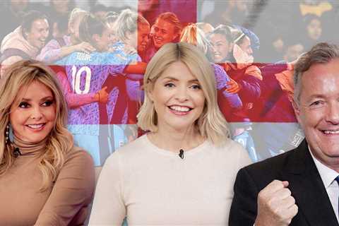 Lionesses: Holly Willoughby, Piers Morgan and more celebrate team