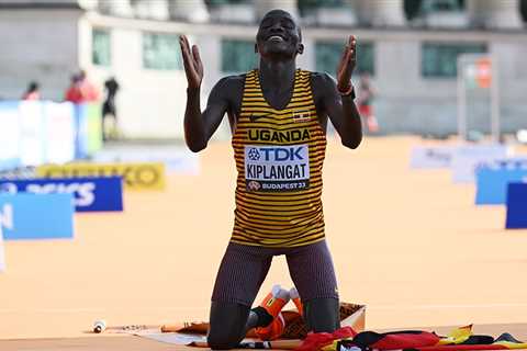 Victor Kiplangat beats the heat to win marathon title