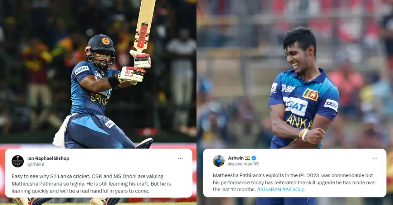 Twitter reactions: Charith Asalanka, Matheesha Pathirana steer Sri Lanka to a comfortable victory..