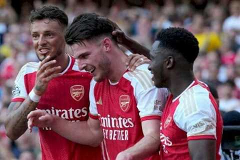 Arsenal Clinch 3-1 Win Against Man Utd: Rice and Jesus Goals in Final Moments Defeat Ten Hag’s Side