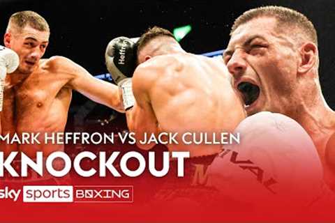 LEFT HOOK KO!  Jack Cullen crushes Mark Heffron to become British & Commonwealth champion