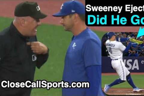 E221 - Jeff Nelson Ejects Royals'' Brian Sweeney After Check Swing Walk Leads to Toronto Taking Lead