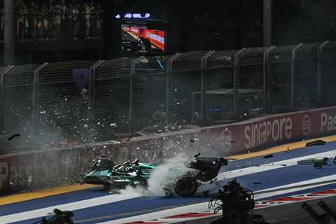 Lance Stroll Walks Away Unhurt After Terrifying 150mph Crash in Singapore Grand Prix Qualifying