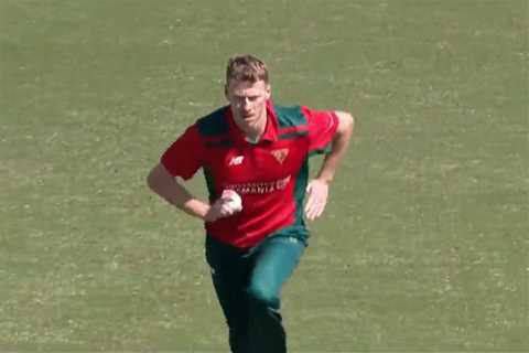 Bizarre moment cricketer Daniel Hughes out decision is REVERSED after unusual mistake by speedster..