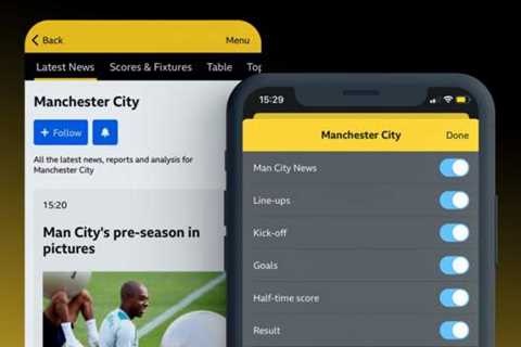 Notifications, Live Guide, MySport and social media with BBC Sport