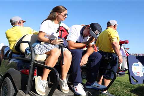 Scottie Scheffler breaks down in tears at Ryder Cup as wife Meredith consoles world No1 golfer as..