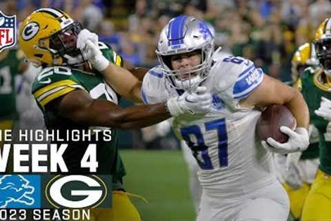 Detroit Lions vs. Green Bay Packers | 2023 Week 4 Game Highlights