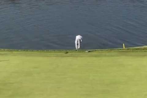 Fans love what ‘Colonel Sanders’ did AFTER jumping in lake at Ryder Cup as new footage of fan..