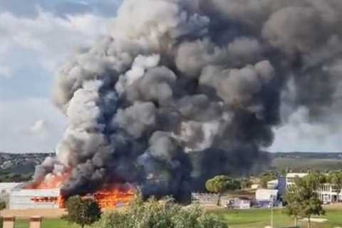 Huge fire breaks out at Ryder Cup 2023 Marco Simone course days after Europe’s epic win as black..