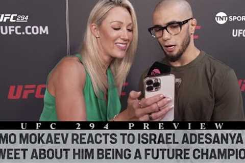 UFC 294: Mo Mokaev reacts to Israel Adesanya labelling him as a FUTURE CHAMPION! 🏆