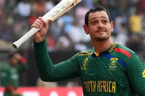 Cricket World Cup 2023: Quinton de Kock hits 174 in South Africa’s big win over Bangladesh