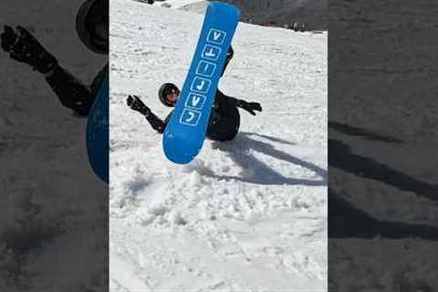 Snowboarding is hard when your first start out, but gets easier and easier! #snowboarding