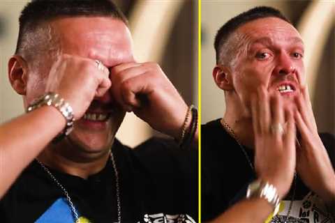 ‘He’s watching down on me’ – Oleksandr Usyk cries in emotional interview about father’s death