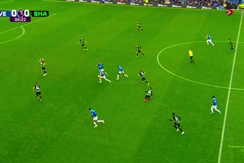 Video: Mykolenko opens the scoring for Everton against Brighton