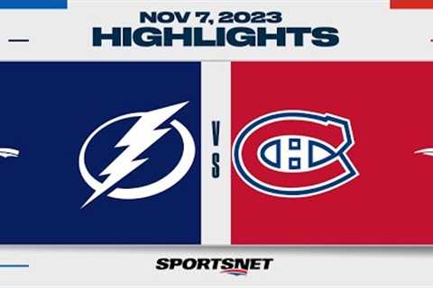 NHL Highlights | Lightning vs. Canadiens - November 7, 2023