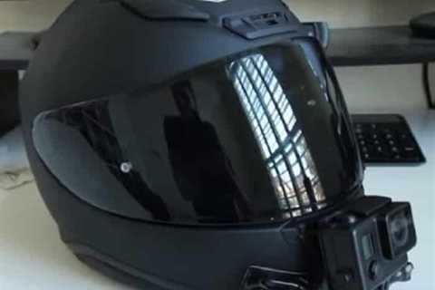 Is it legal to mount a GoPro on a motorcycle helmet?