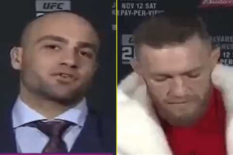 Conor McGregor left speechless when Eddie Alvarez questioned his manhood ahead of historic title..