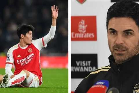 Mikel Arteta confirms possible injury for Takehiro Tomiyasu