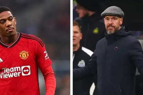 Ten Hag Explains Clash with Martial in Newcastle Defeat: “It’s Not About Him, It’s About the Team”