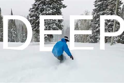 First Deep Powder Day Snowboarding in Utah