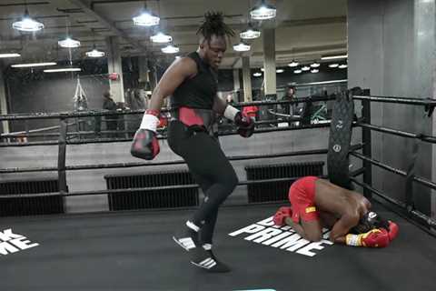 KSI Knocks Down IShowSpeed in Charity Sparring Match