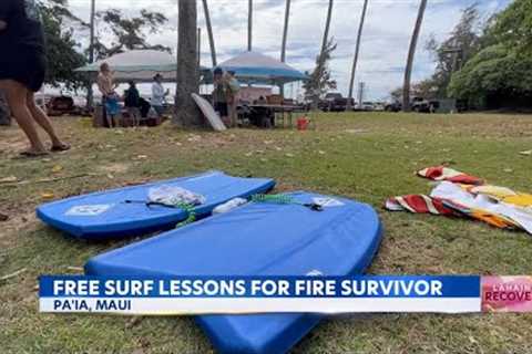 Free surf lessons for keiki who survive Maui wildfires