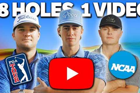 Pro Golfer VS YouTube Golfer VS College Golfer