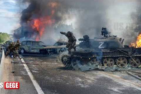 Brutal footage! How Ukraine troops destroy 414 Russian tanks & kill 32,000 soldiers in one month