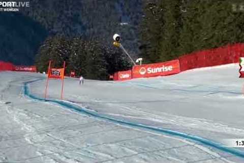 Alexander Aamodt Kilde crashes at Lauberhorn 23/24