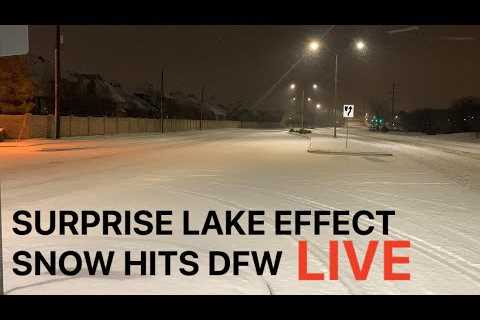 LIVE: DFW Area Lake Effect Snow - January 15, 2024