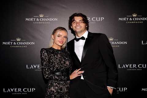 Who is Taylor Fritz and when did he meet girlfriend Morgan Riddle?